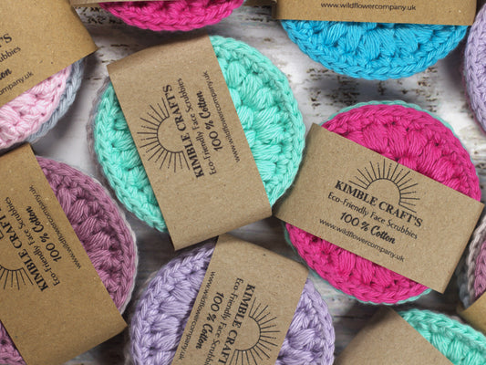 Eco-Friendly Crochet Face Scrubbies - Wholesale Skincare Accessories