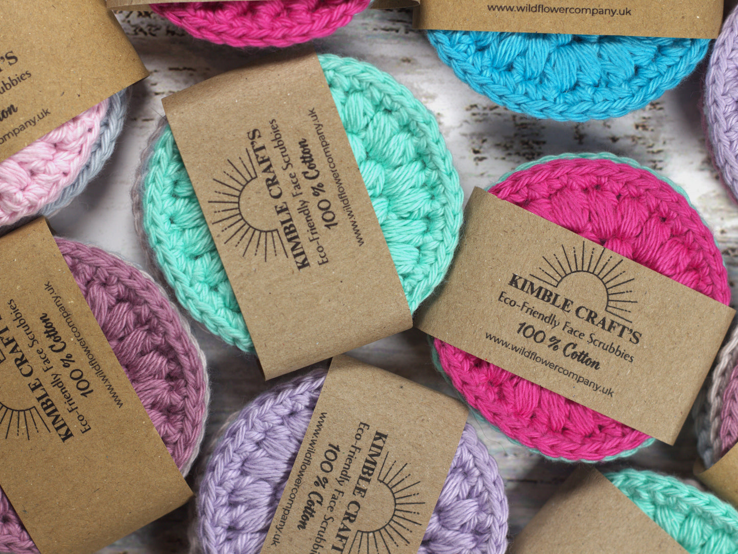 Eco-Friendly Crochet Face Scrubbies